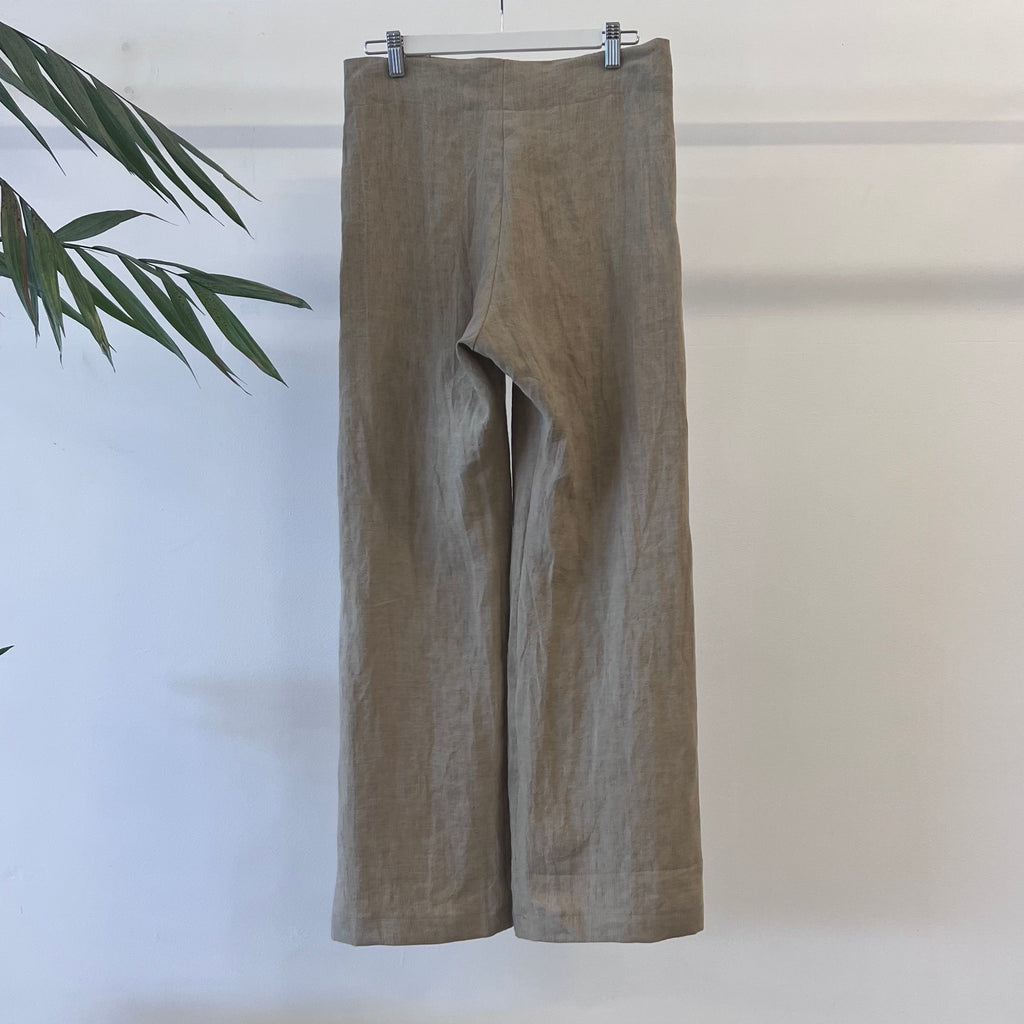 Enso Wide Leg Pant - Flax