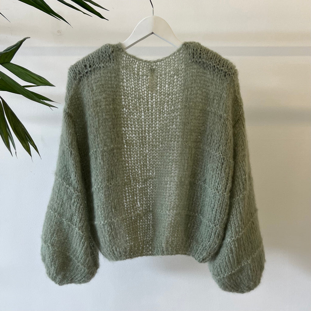 ~ PRE ORDER ~ Belle Rib Cardi - Fern
