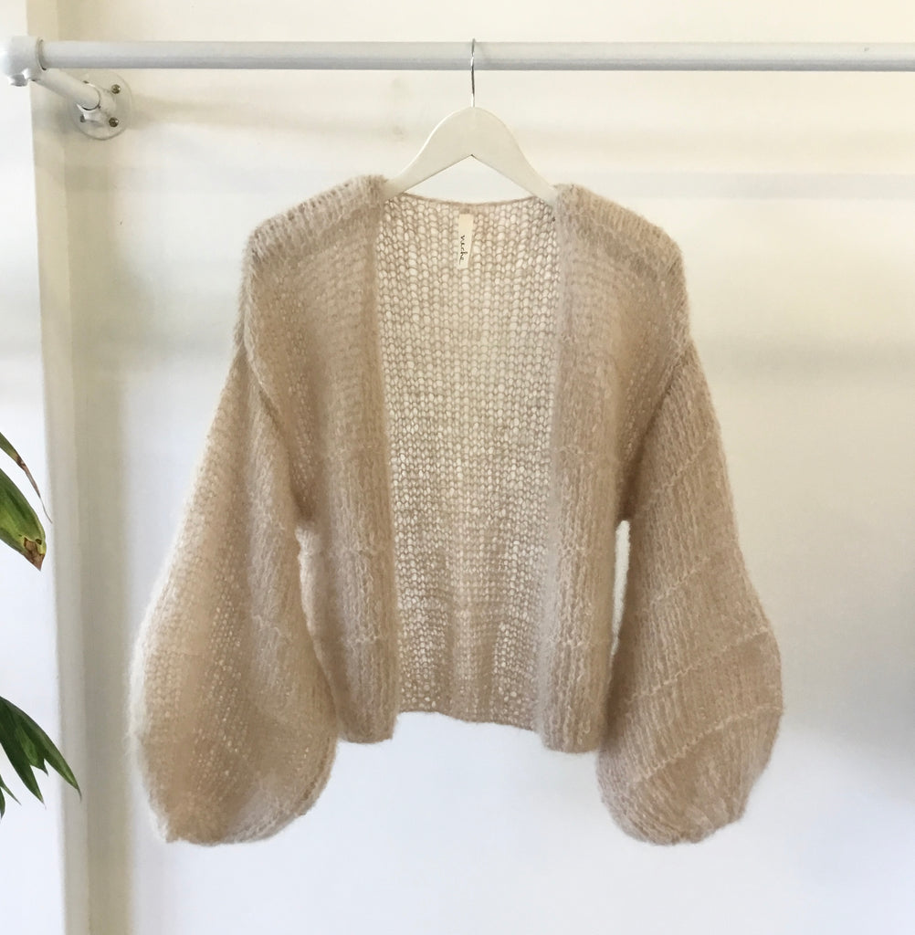 ~ PRE ORDER ~ Belle Rib Cardi - Dune